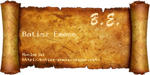Batisz Emese névjegykártya